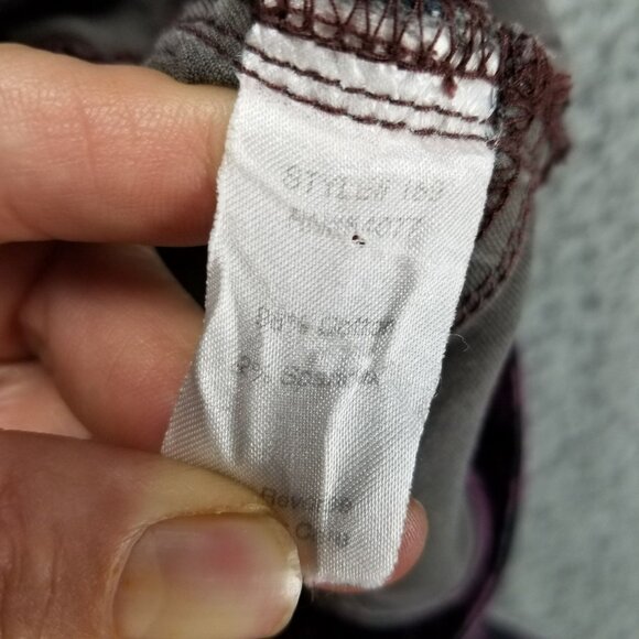 CAbi Jeans Womens 10 Twilight Purple Splatter Stretch Skinny Mid Rise Style 169 - Picture 9 of 11